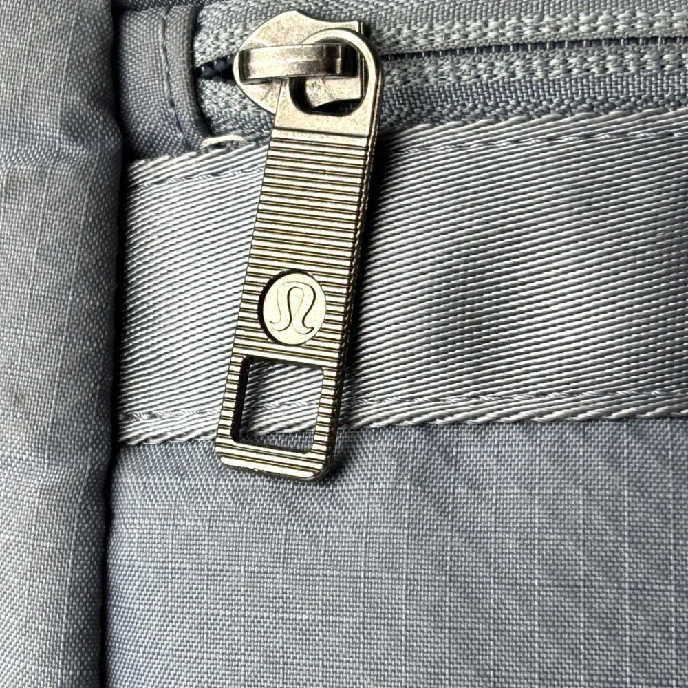 Lululemon Para Backpack Unisex OS Grey Blue Roll Top Tactical Bag Yoga Gym Sport